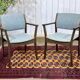 Pair of English teak armchairs from the 1970s.