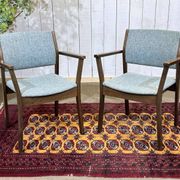 Pair of English teak armchairs from the 1970s.