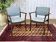 Pair of English teak armchairs from the 1970s.