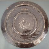 Glazed terracotta dish from Dauphiné signed AM Faure 1953