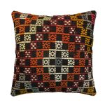 VINTAGE TURKISH KILIM CUSHION COVER , 45 X 45 CM