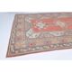 Vintage Turkish hand-knotted wool cotton red area rug 259x351
