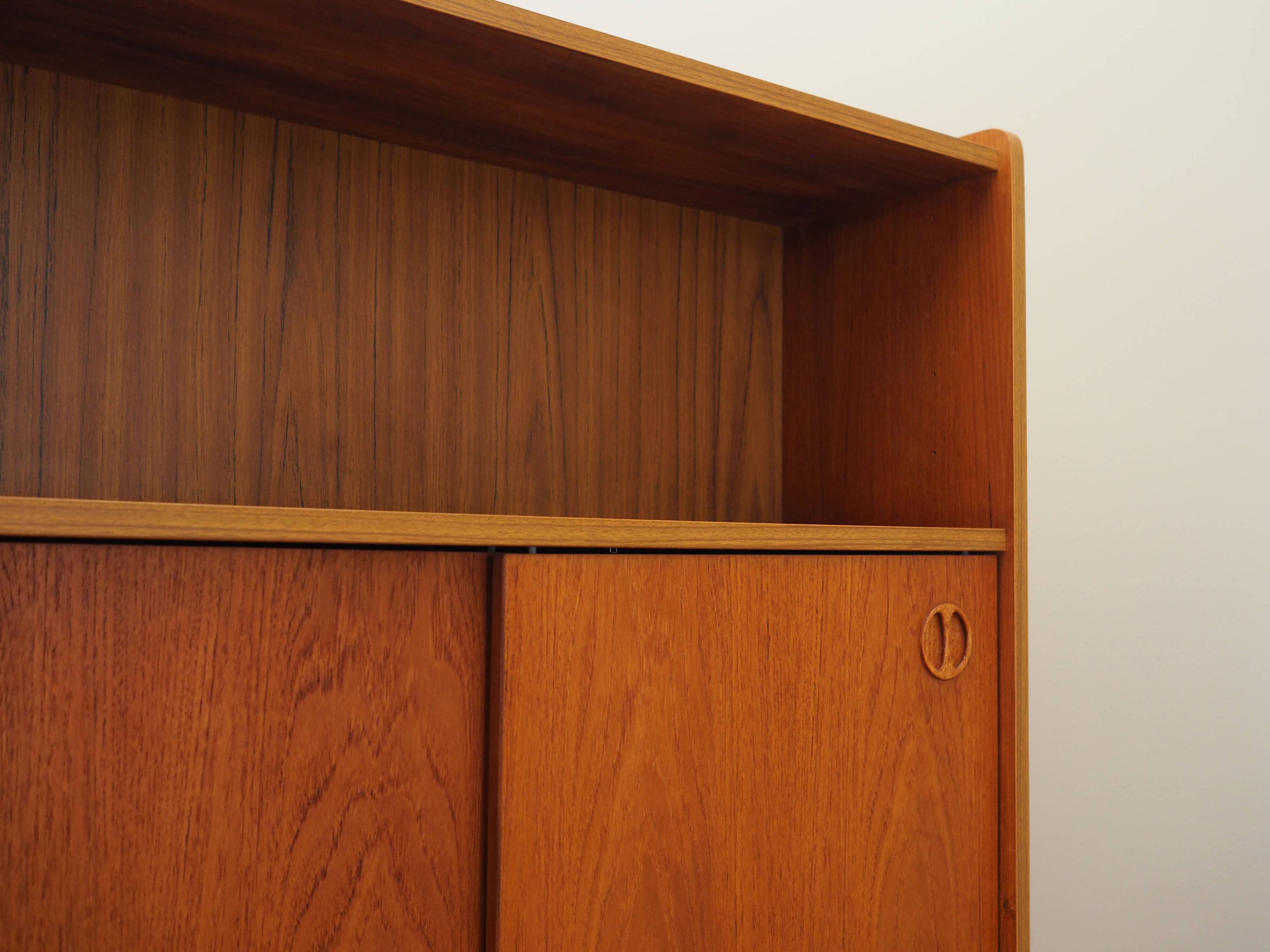 Teak bookcase, Danish design, 1960s, production: Denmark