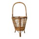 Vintage tripod plant/book holder in rattan – Mid-Century circa 1960