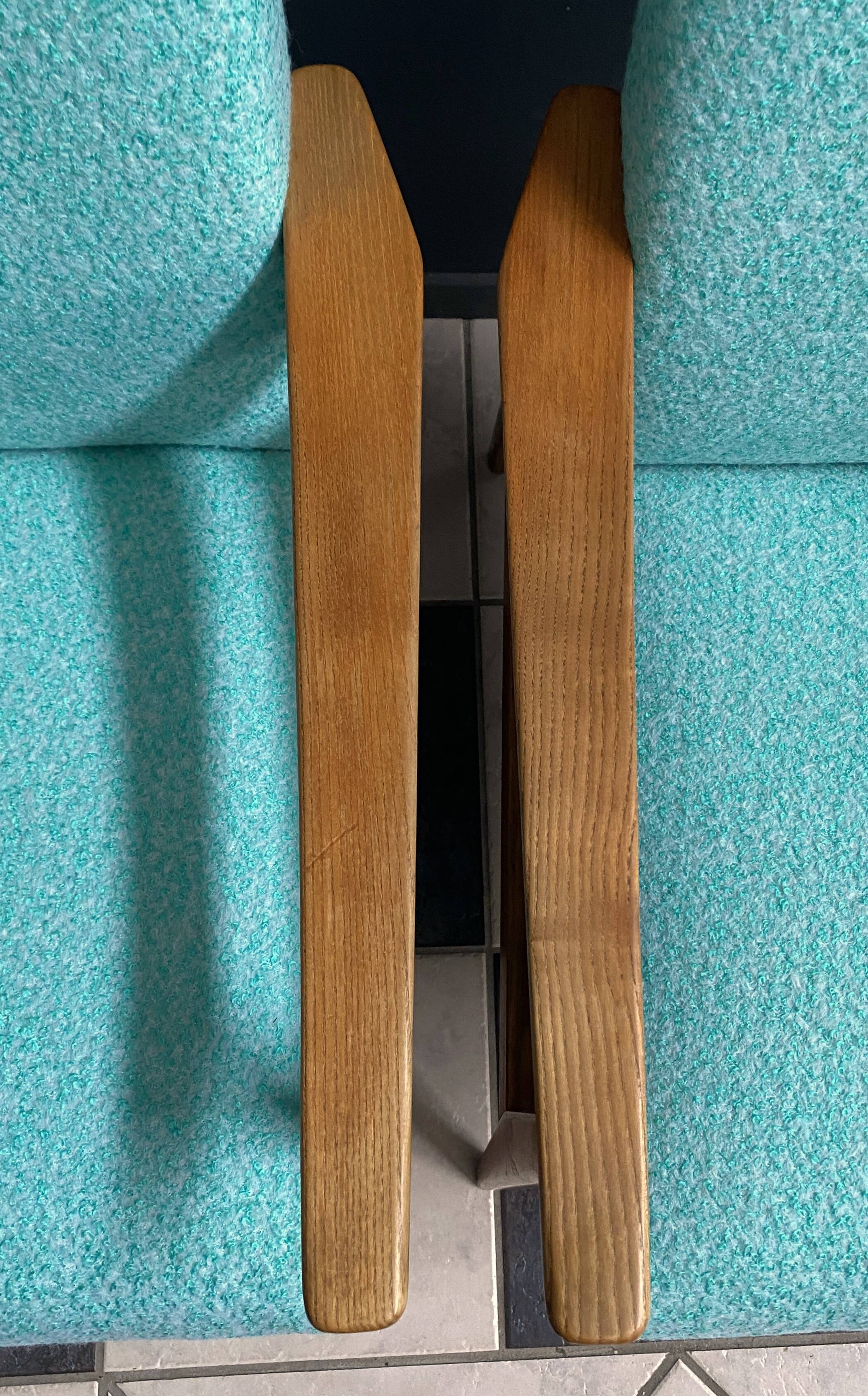 Pair of Green arm chairs 1960s