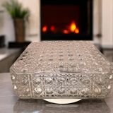 Square glass flush mounting ceiling light lamp