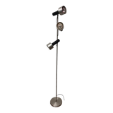 Three-armed metal floor lamp