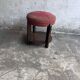 Art Deco stool upholstered with a lower shelf, France, circa 1930.