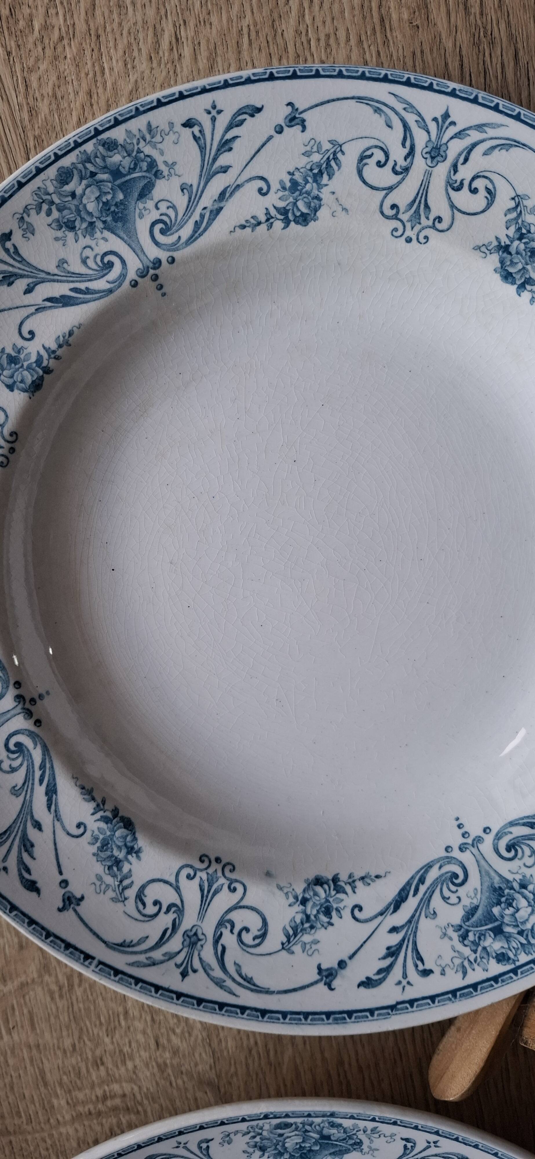 Set 4 assiettes Louis XVI BFK 1920