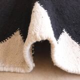 Black Kilim Rug - 303 x 203 cm