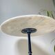 Authentic Parisian Bistro Table - Marble and Cast Iron, 1920s Style