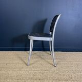 Set of 4 Silver chairs by Magistretti for Padova 1980 Italy