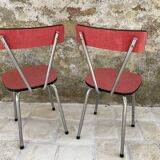 Pair of formica chairs 60s