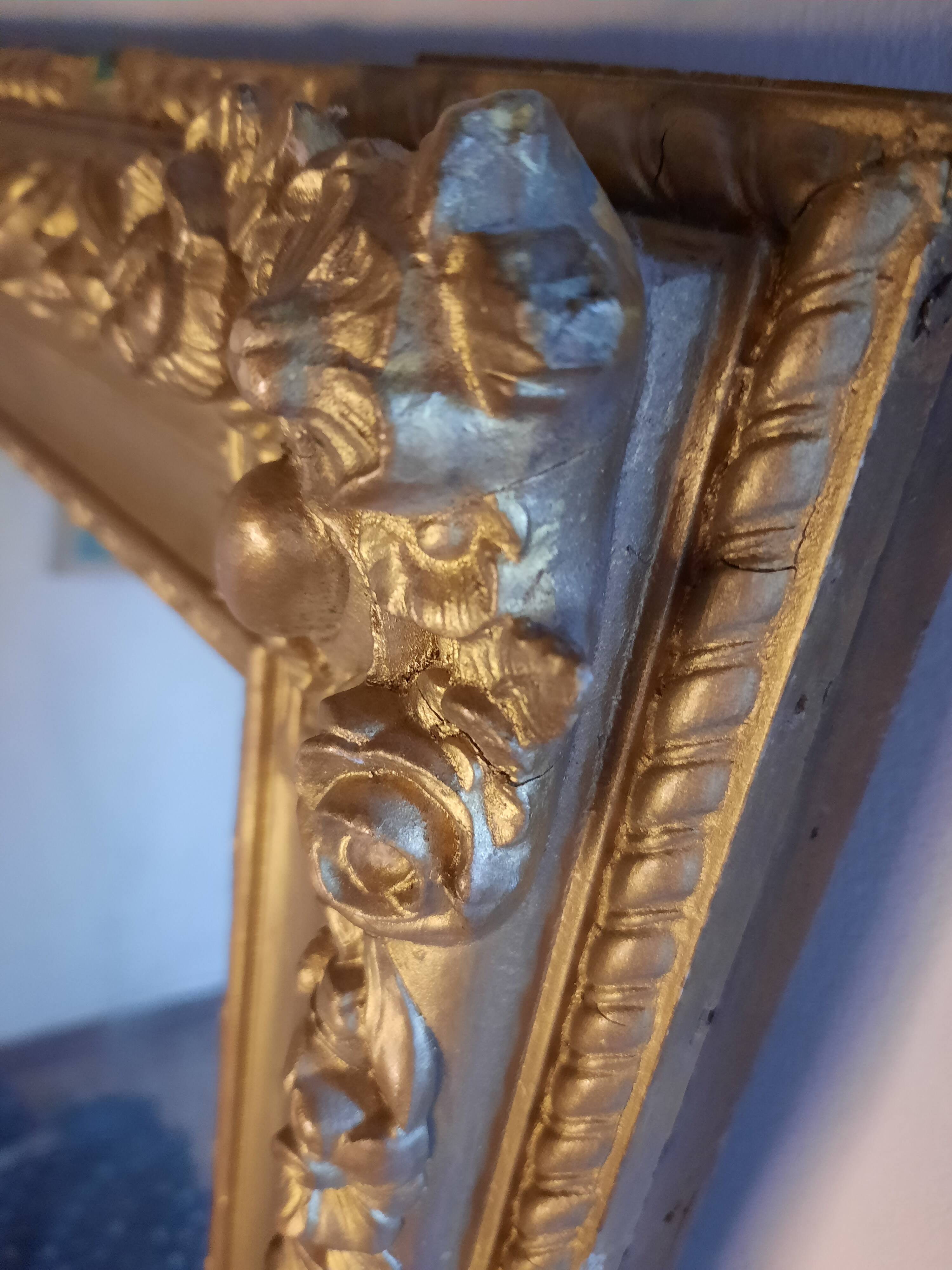 Very large gold mirror