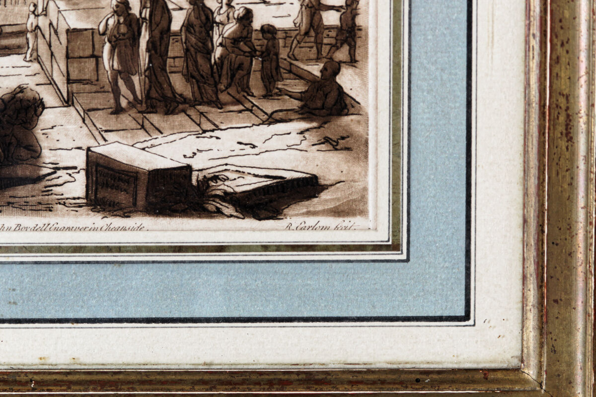 Paire de gravures encadrées, Claude Lorrain