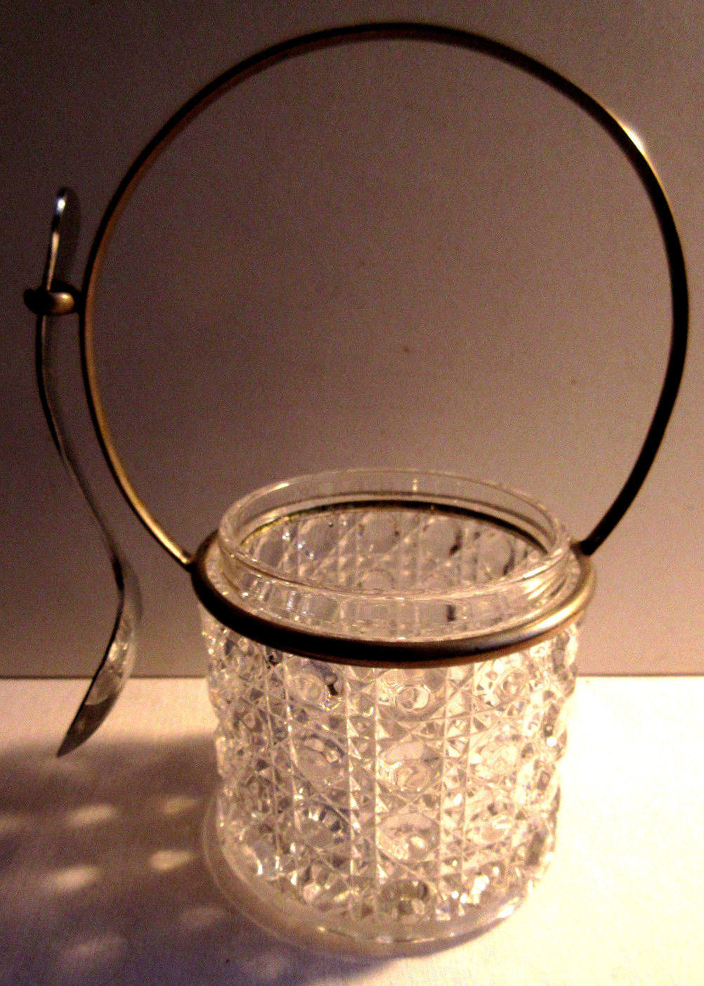 Baccarat jam jar, Pierreries model - metal spoon