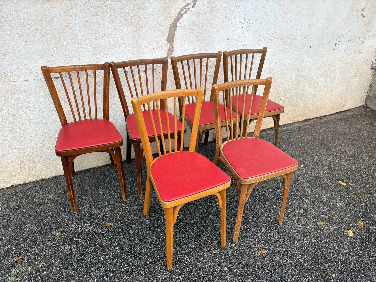 Set of 6 Baumann 153 bistro chairs