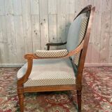 Sofa - Louis XVI style bench in green velvet