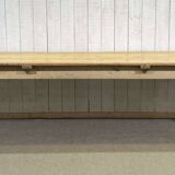 Early 20th-century farmhouse table made of fir, elm, and chestnut.