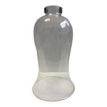 Grand verre de lampe ancienne pétrole huile ou autres globe abat-jour luminaire