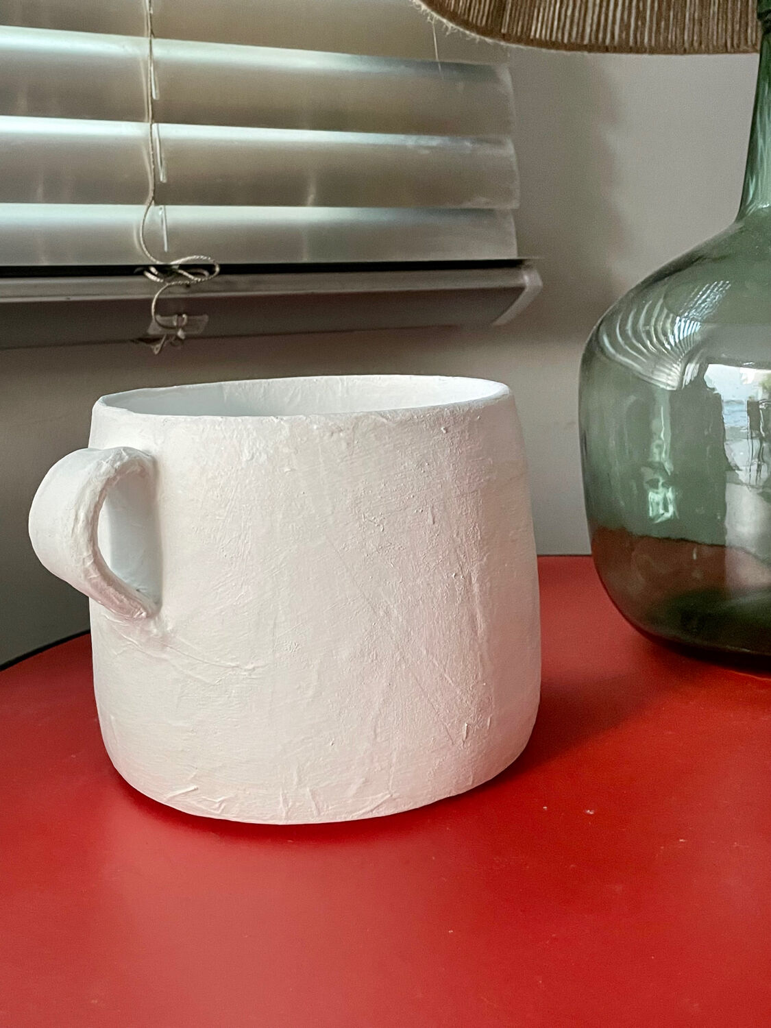 Paper mache vase or pot