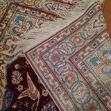 Tapis soie turc, hereke, fils métal 160x100cm