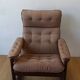 Genega Møbler leather armchair, Denmark, 1960s.