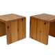 Vintage side table Ate van Apeldoorn, Pine wood 1970s