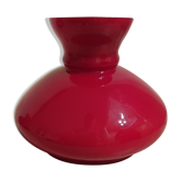 Globe bell lampshade opaline red