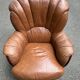 Salon en cuir cognac Alberto Nieri, Italie