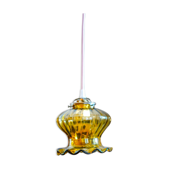 Suspension verre jaune