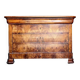 Commode a doucine d'époque louis philippe en noyer blond