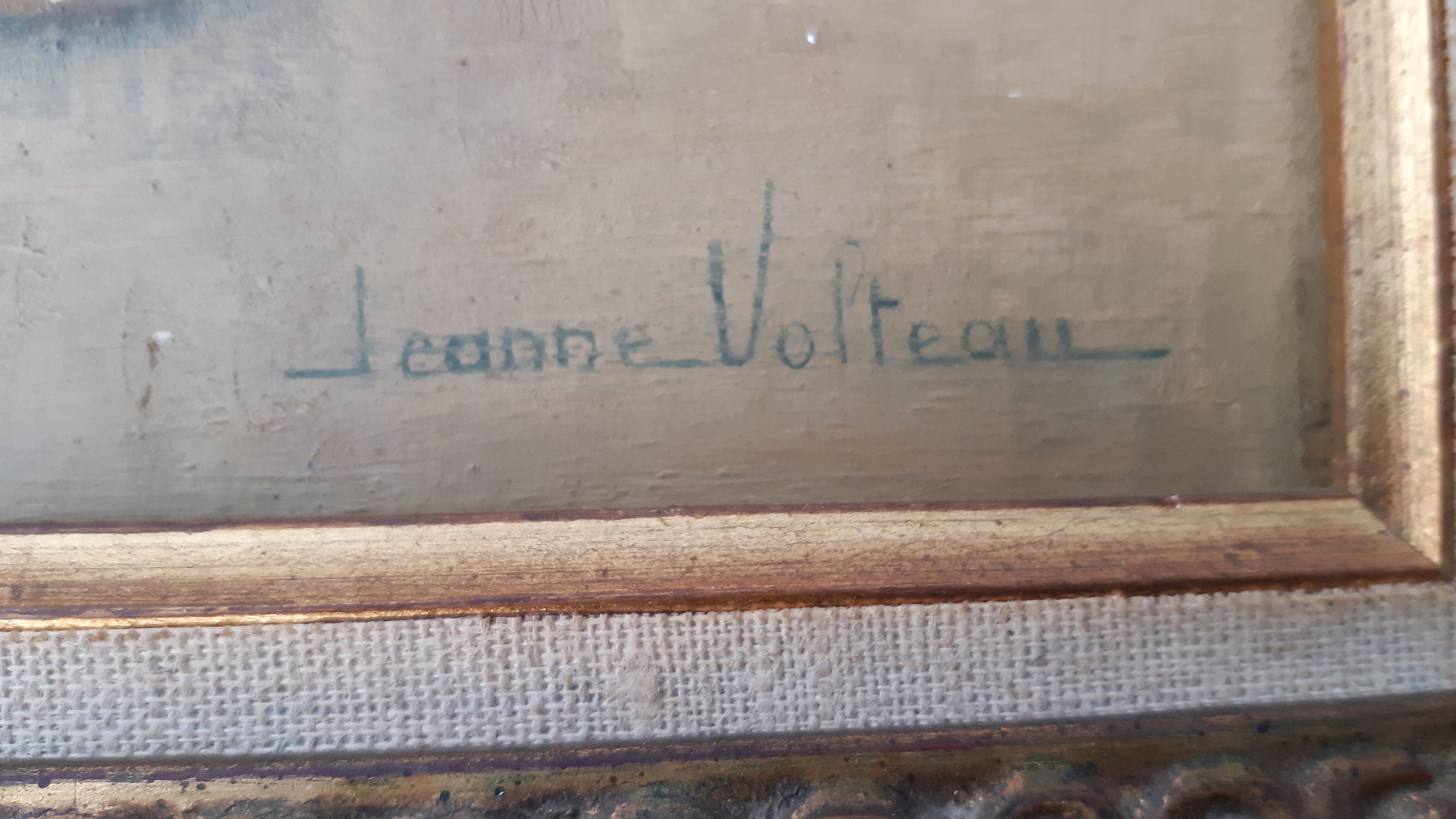 Tableau ancien par Jeanne Volteau
