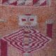 Vintage Turkish rug from Oushak, hand-woven100x284 cm