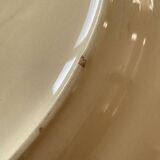 Large serving or presentation dish in beige ceramic - vintage