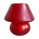 Large vintage fiberglass mushroom table lamp