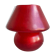 Large vintage fiberglass mushroom table lamp