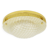 Gold ceiling lamp, 1980s