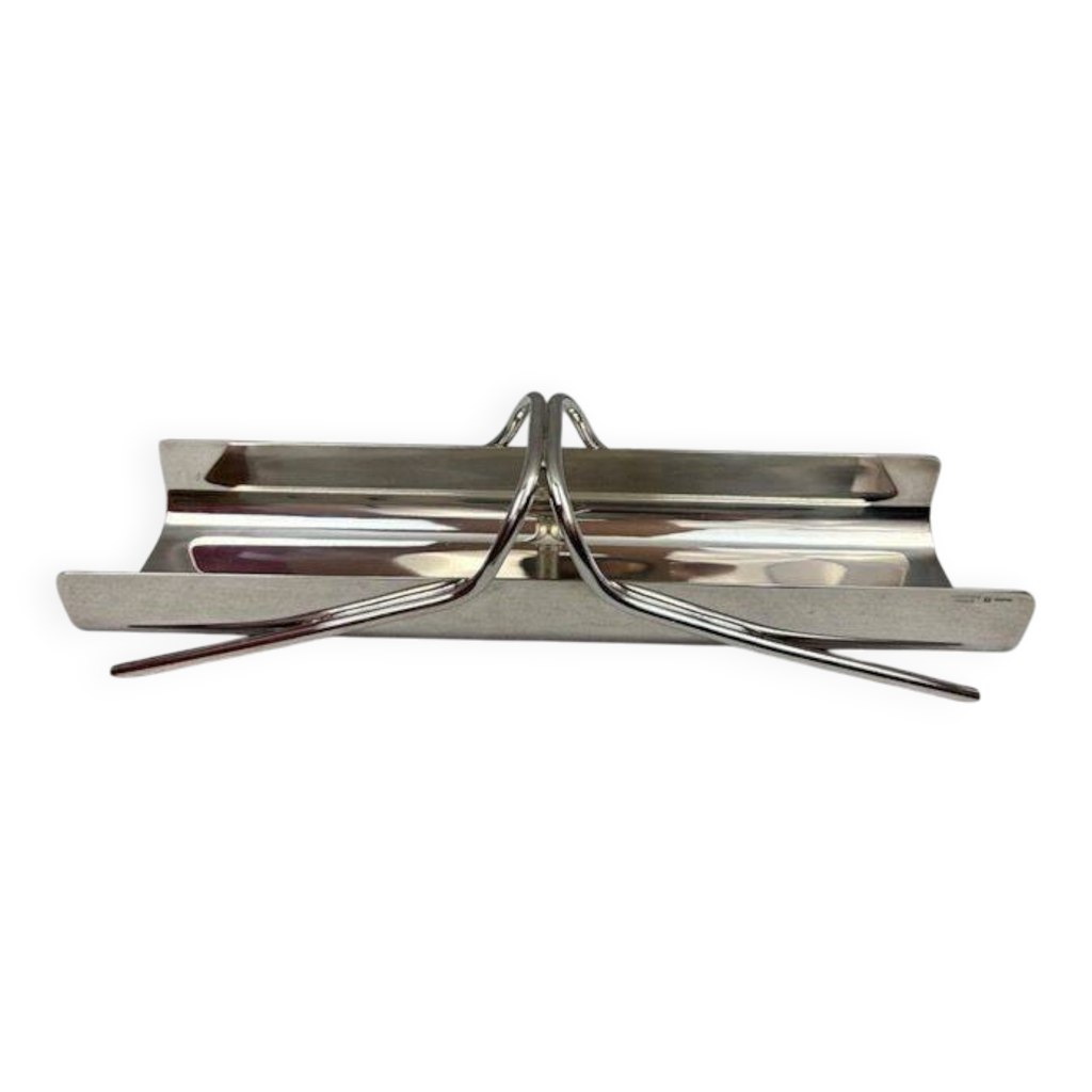 Bracelet Vintage SCOOTER - Métal Argenté Avec émail Noir, Occasion En Bon état