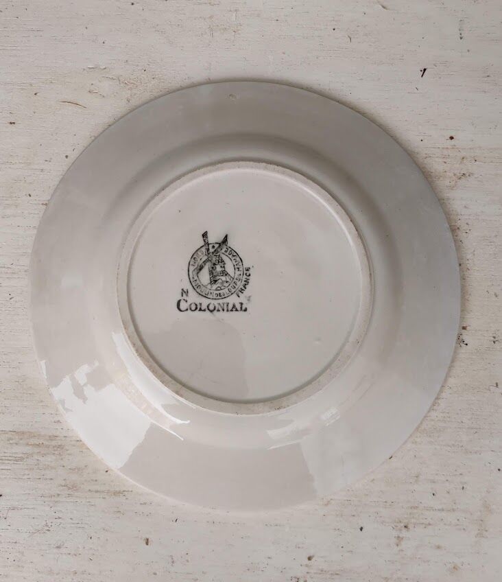Dessert plate Moulin des Loups / Colonial