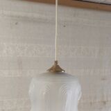 Art Deco portable lamp in glass paste - mid 20th century