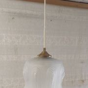 Art Deco portable lamp in glass paste - mid 20th century
