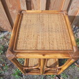 Petite table d'appoint en Rotin