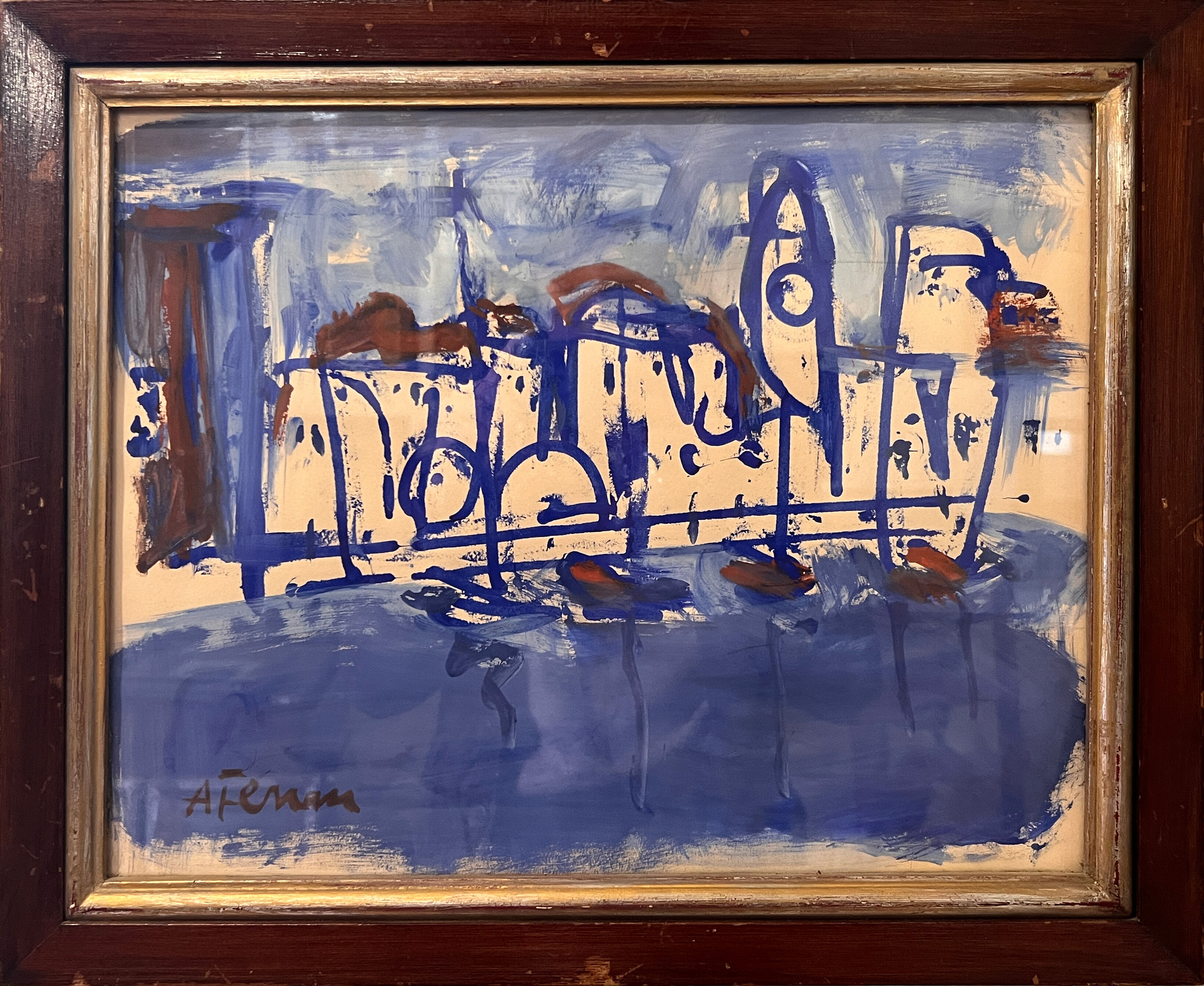 Gouache on paper - Antoine Ferrari