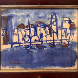 Gouache on paper - Antoine Ferrari