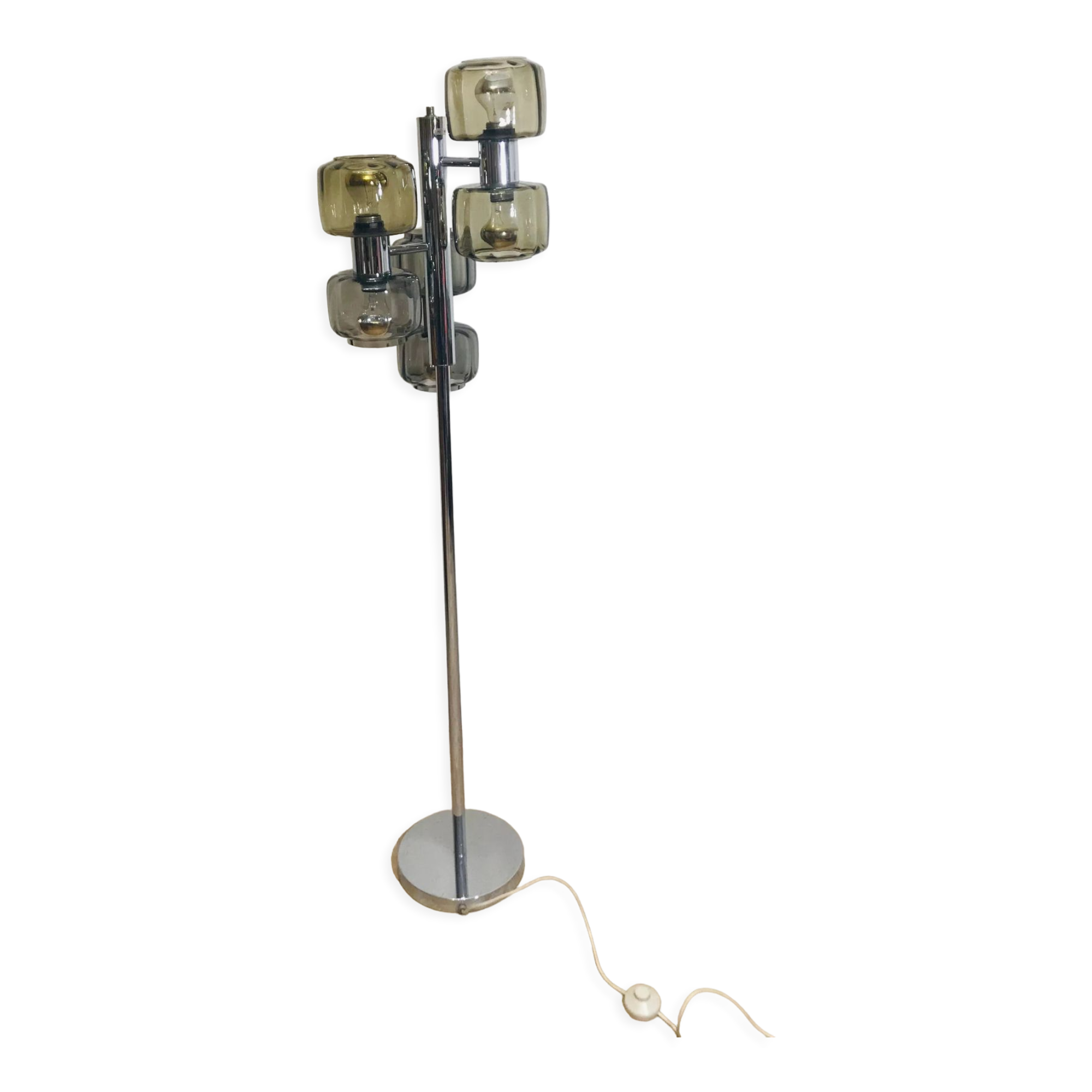 Floor lamp 6 lights 70s