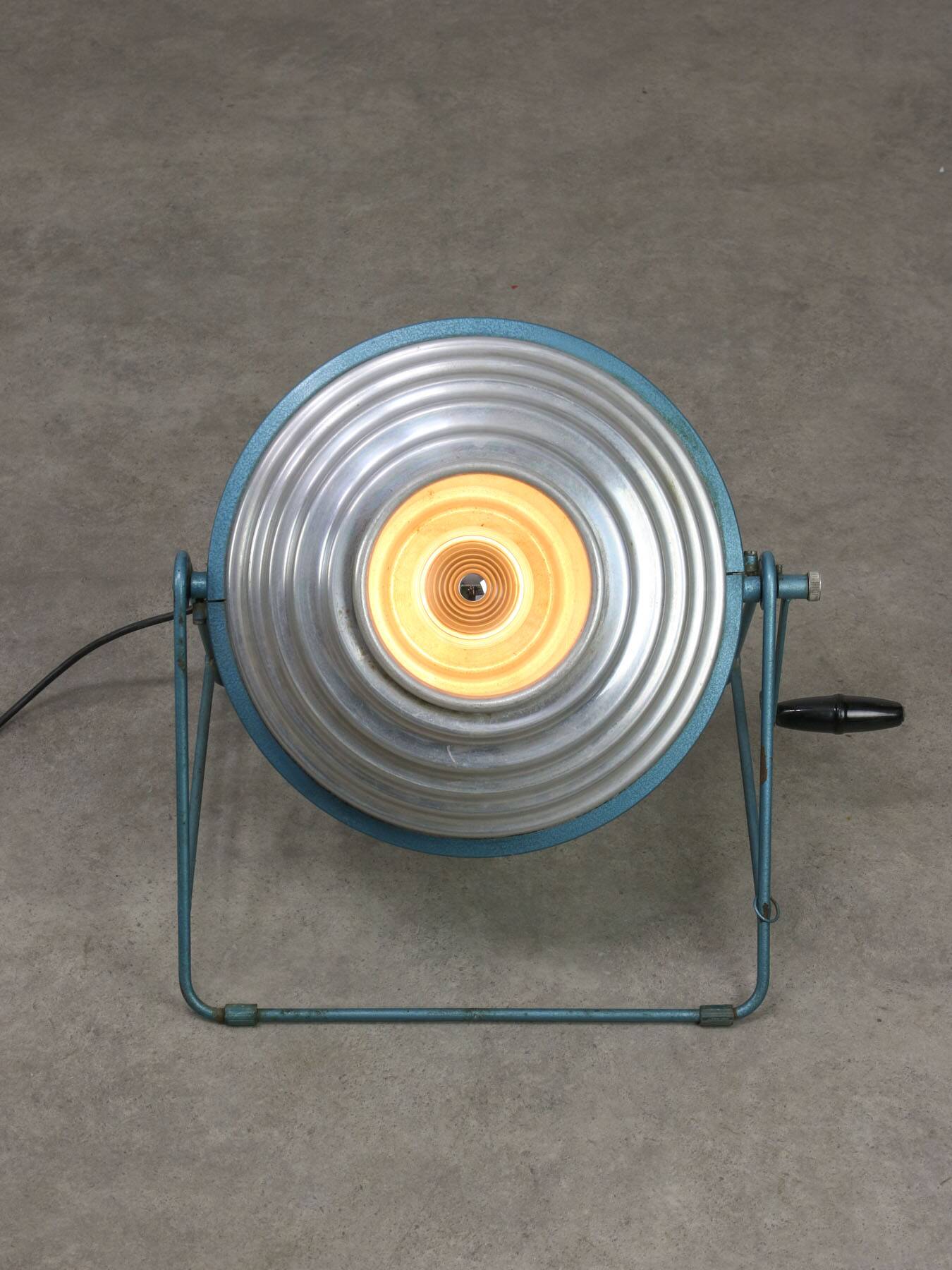 Mid-Century Italian Floor Reflector Lamp in Aluminium