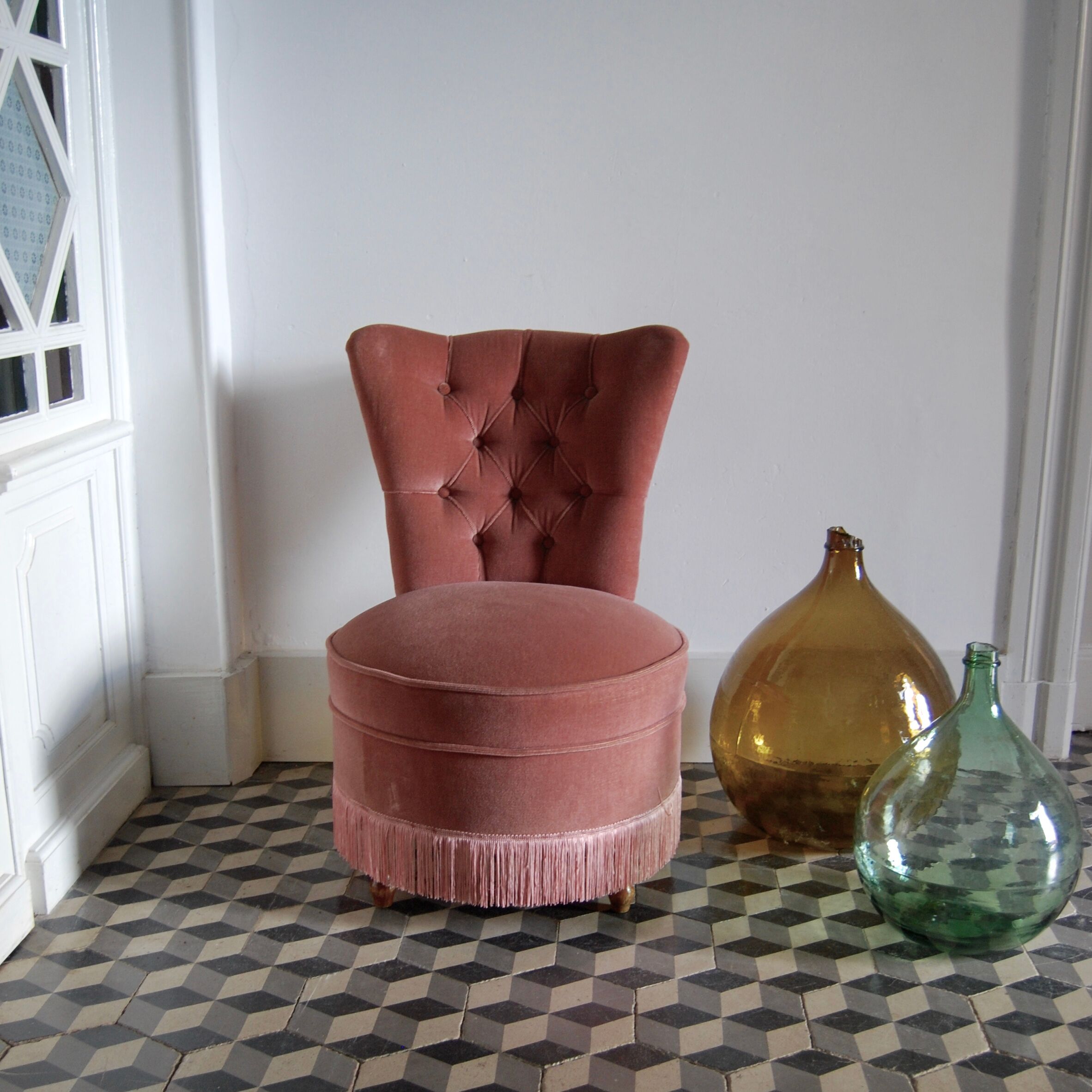 Toad armchair pink