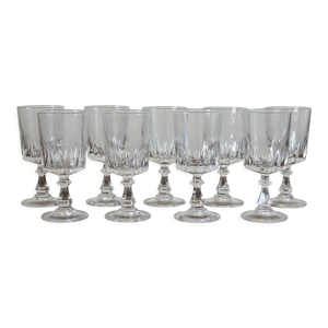 9 verres à vin rouge