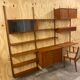 Vintage scandinavian teak wall unit by Poul Cadovius for Royal System 1960s